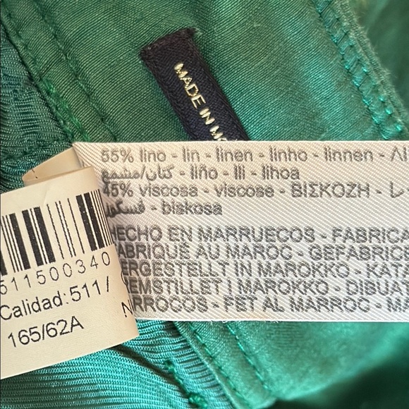 Massimo Dutti Women’s 2 Emerald Cropped Pants - Picture 4 of 5